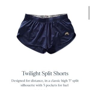 Tracksmith Twilight Split Shorts Navy Size M